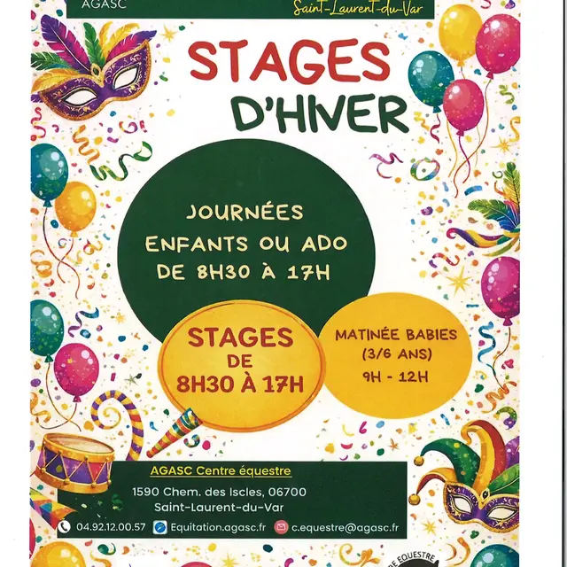 Centre équestre -animations vacances de février 2026_Saint-Laurent-du-Var
