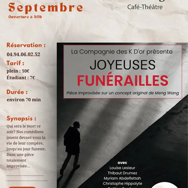 Agenda café théâtre 7e vague La Seyne