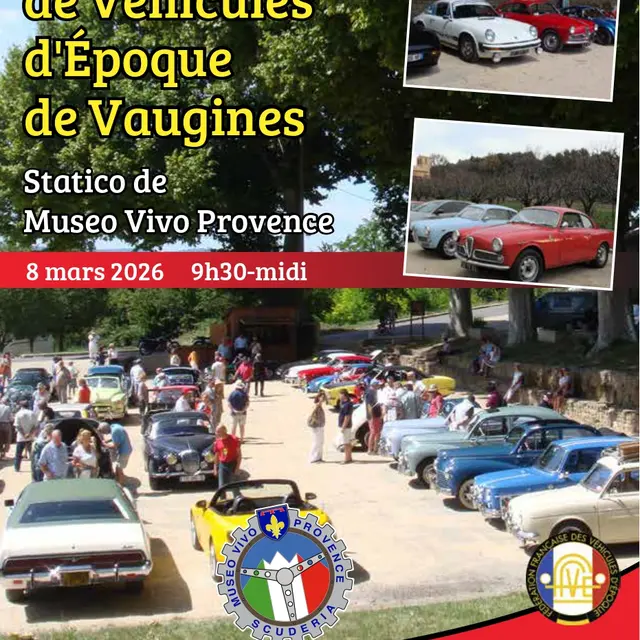 Rassemblement de véhicules d'époque_Vaugines