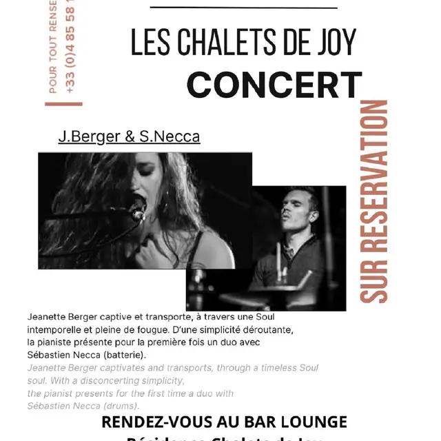Concert aux chalets de Joy