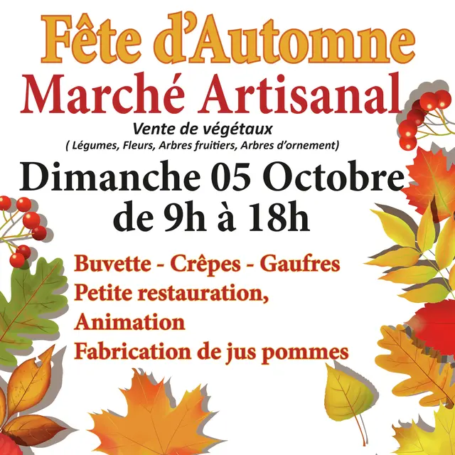 Fête d'automne - Marché artisanal