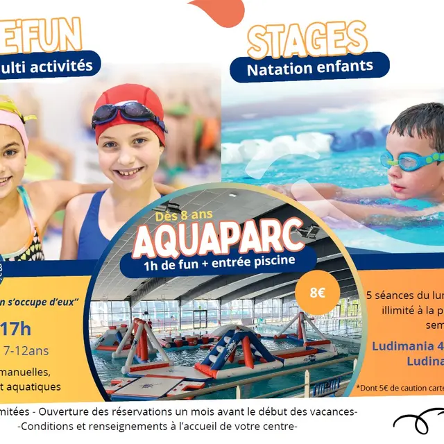 Centre Aqualudique : stages de natation_Saint-Victor