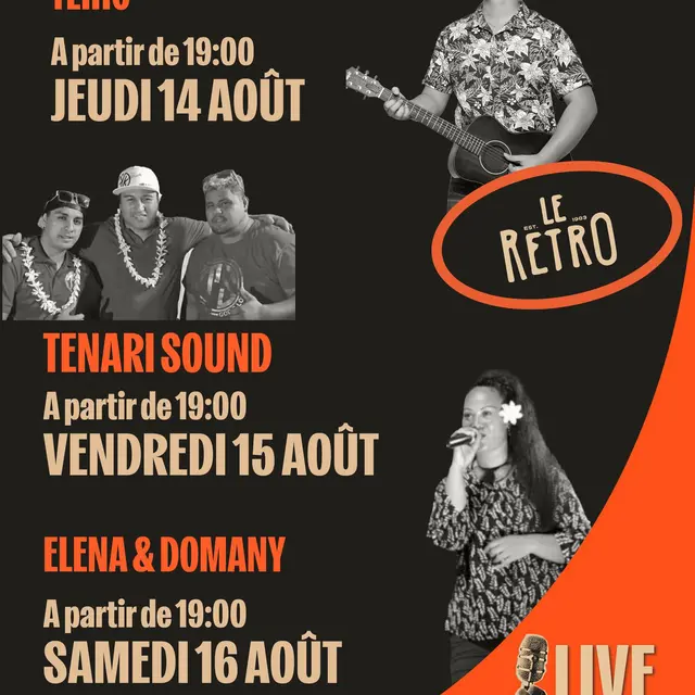 Tenari Sound en concert - Le retro_Papeete