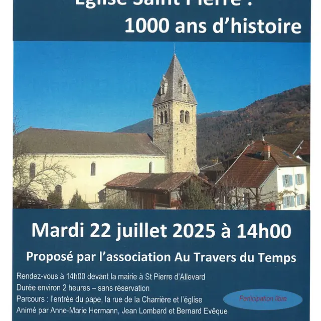 Prieuré clunisien : Eglise Saint Pierre 1000 ans d'histoire_Crêts en Belledonne