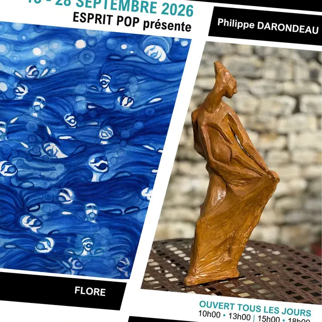 Exposition - Esprit Pop présente Flore et P. Darondeau à La Petite Ecole_Sainte-Marie-de-Ré