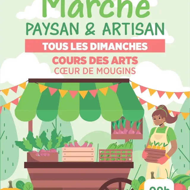 Marché paysan et artisan à Mougins