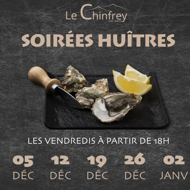 Soirée huitres au Chinfrey_Les Gets