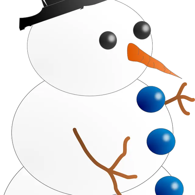 Bonhomme de neige habillé
