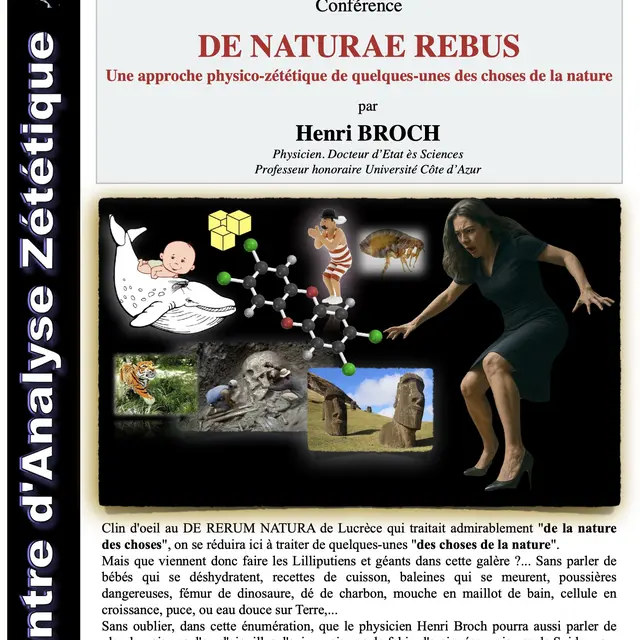 De Naturae Rebus - Une approche physico-zététique de quelques-unes des choses de la nature_Nice
