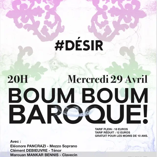 Boum Boum Baroque! #désir_Angers