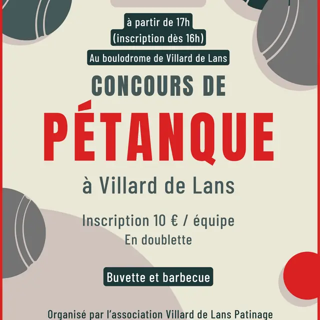 Concours de pétanque_Villard-de-Lans