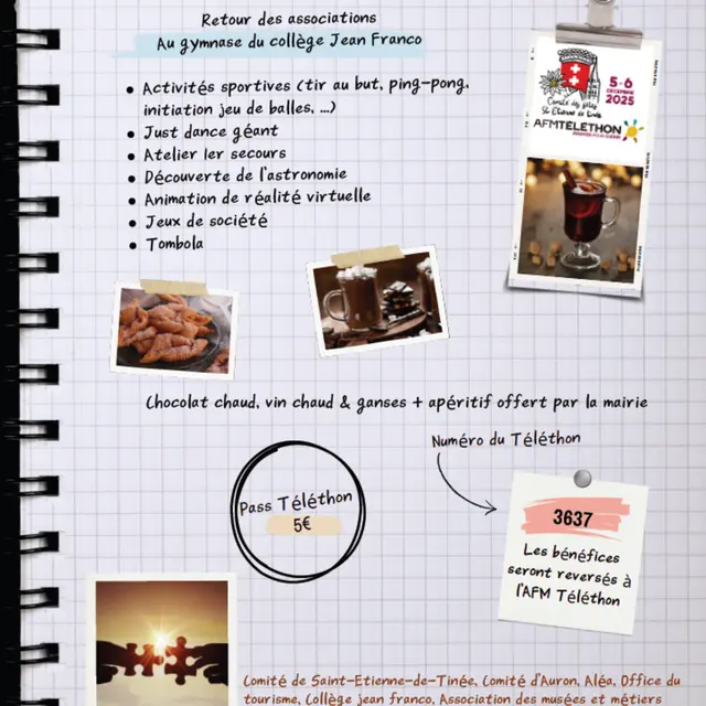 Téléthon vendredi 5 déc._Saint-Étienne-de-Tinée