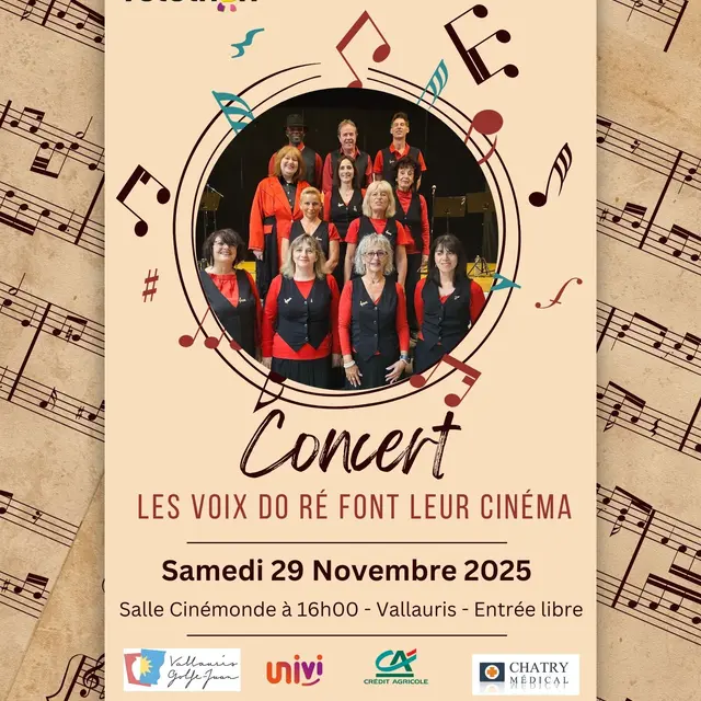 Concert - Les Voix Do Ré font leur cinéma_Vallauris Golfe - Juan