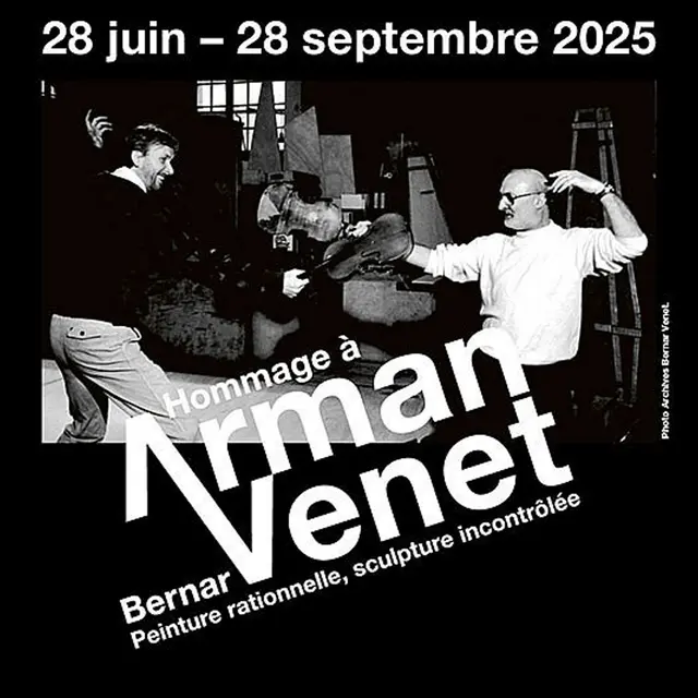 Exposition Hommage à Arman et Bernar Venet, peinture rationnelle, sculpture incontrôlée_Antibes