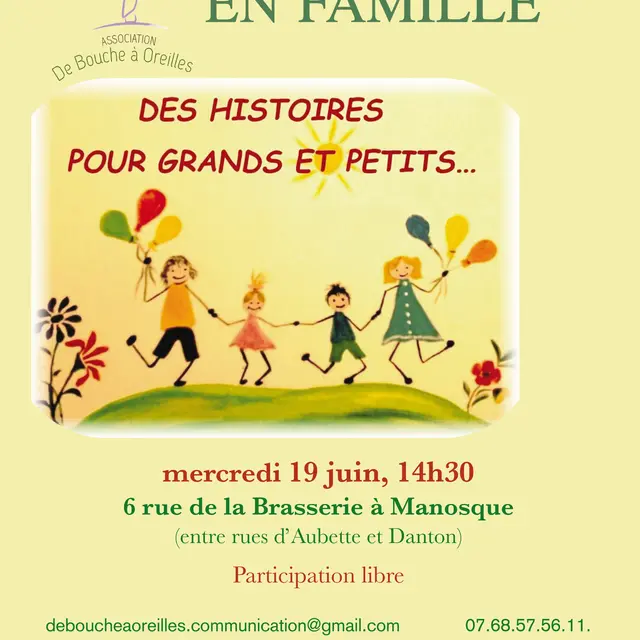 Affiche Contes en Famille 19 juin