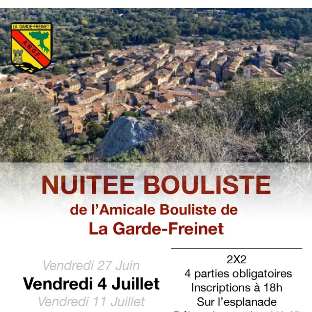 Concours de pétanque Nuitée bouliste_La Garde-Freinet