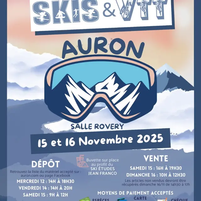 Bourse aux skis et VTT d'Auron_Auron