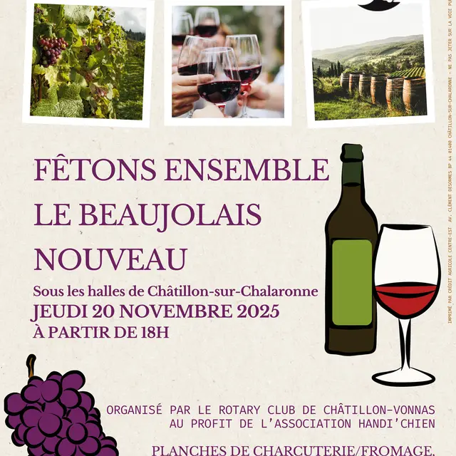Fêtons ensemble Beaujolais Nouveau