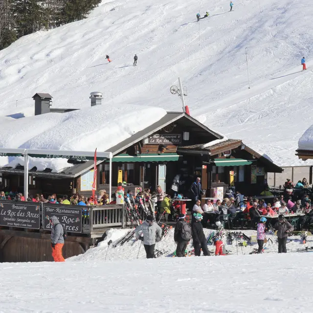 Roc des Arces au Grand-Bornand l'hiver