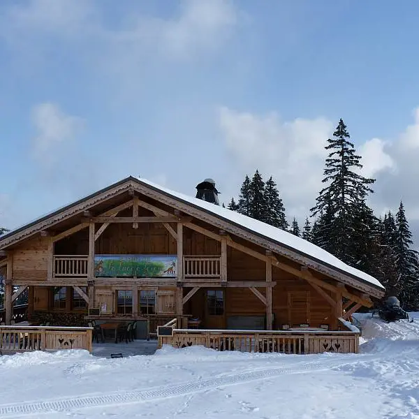 La luge à Téran hiver