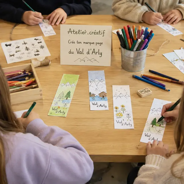 Atelier créatif : Création de marque-page du Val d'Arly_Flumet