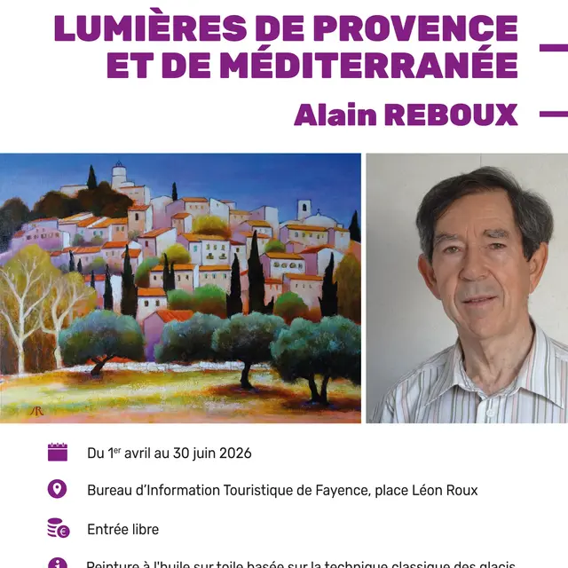 Exposition de peinture Lumières de Provence et de Méditerranée_Fayence