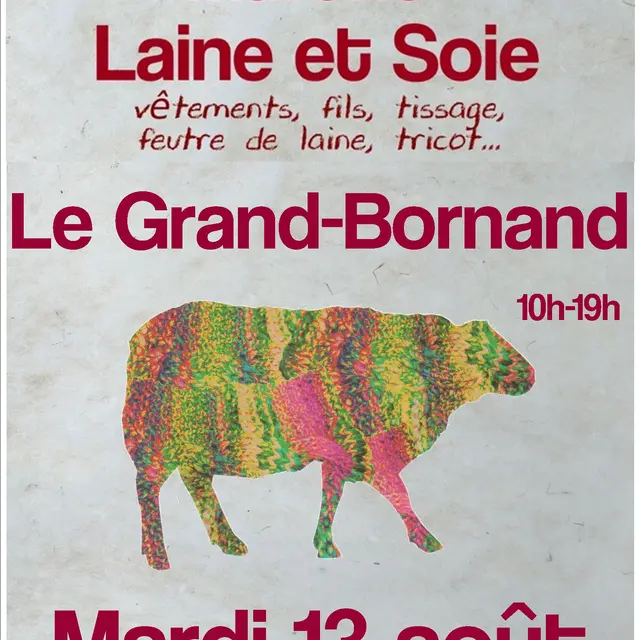 Affiche marché de la laine et de la soie