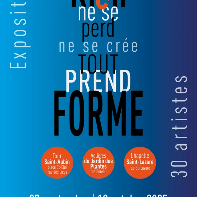 Exposition : Rien ne se perd rien ne se crée tout prend forme_Angers