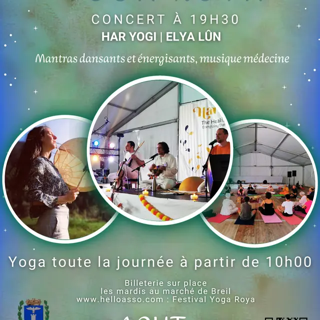 Festival Yoga Roya - concert avec Har Yogi et Elya Lun_Breil-sur-Roya