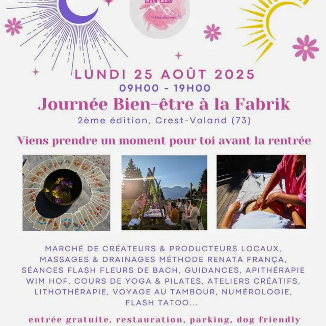 Journée bien être à la Fabrik - 2ème édition !_Crest-Voland