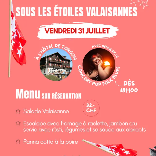 Soirée sous les étoiles valaisannes
