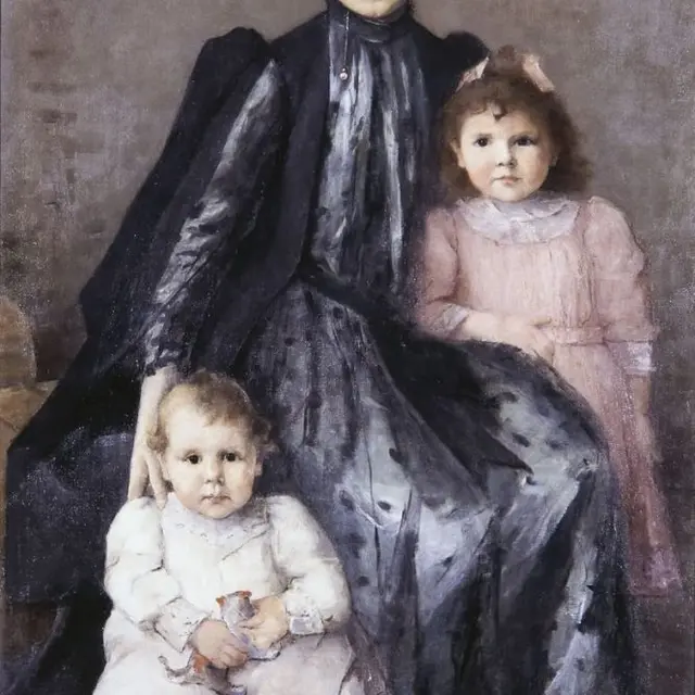 Clémence Roth, Portrait d'une femme avec deux enfants