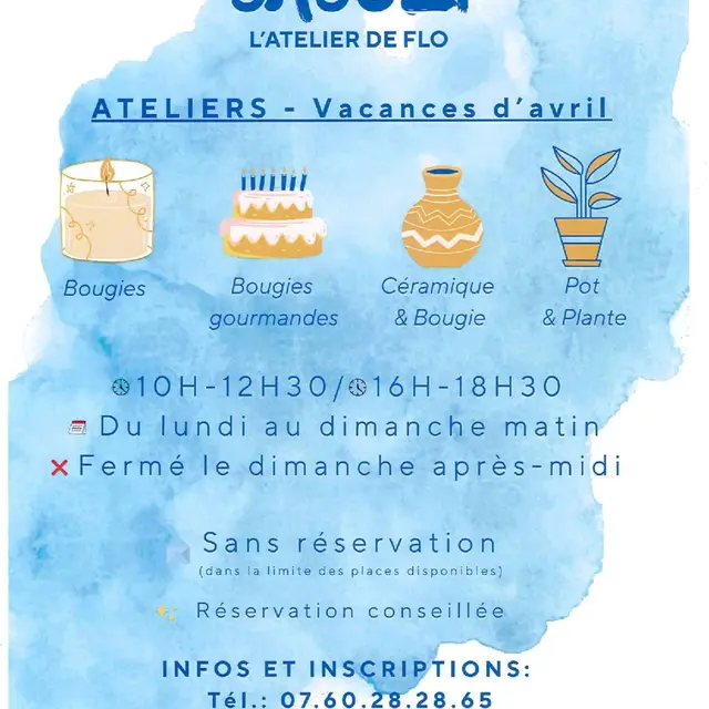 Ateliers créatifs chez Babuzi - Vacances d'avril_Le Lavandou