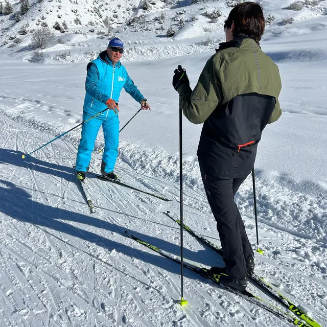 Cours de ski nordique 2h : le skating_Ceillac