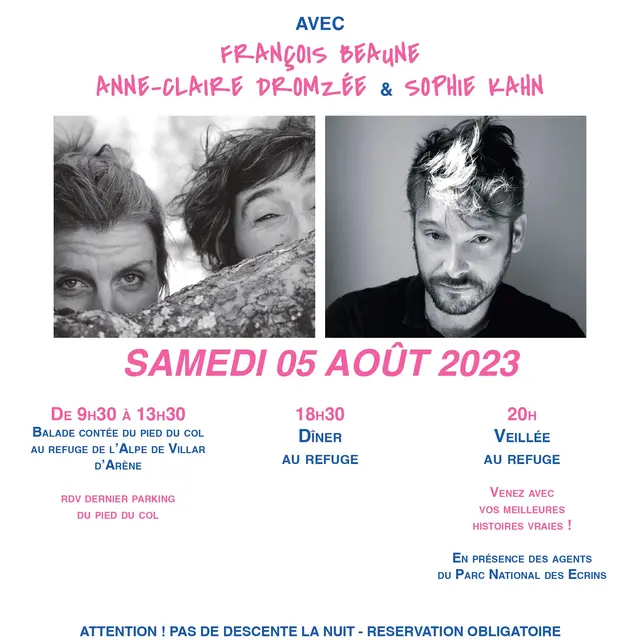 Se rencontrer en chemin - veillées au refuge de l'Alpe de Villar d'Arène