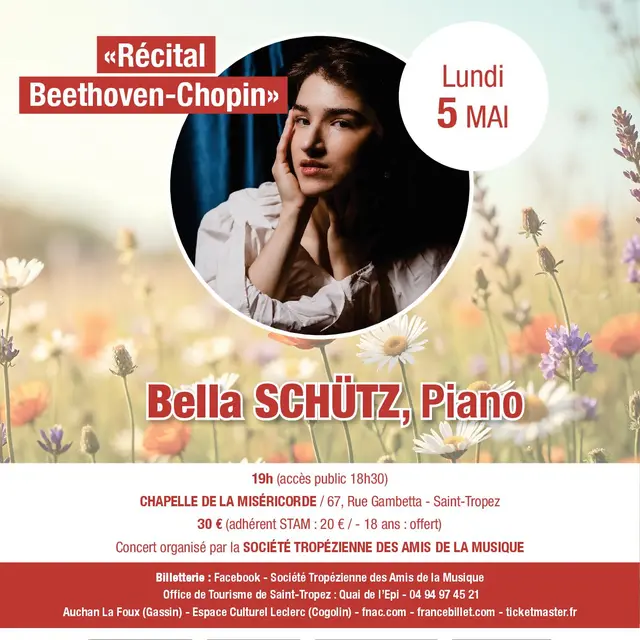 Concert - 17ème Printemps musical de Saint-Tropez - Récital Beethoven / Chopin_Saint-Tropez