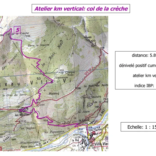 Atelier km vertical: col de la crèche