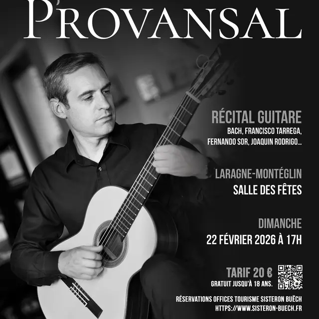 Récital de guitare : Lucas Provansal_Laragne-Montéglin