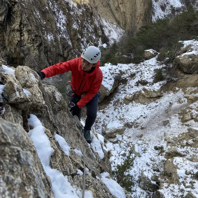 la Via ferrata même l'hiver c'est à faire!!_L'Argentière-la-Bessée