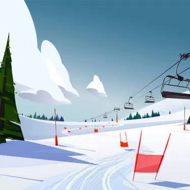 Winter Mountains Panorama