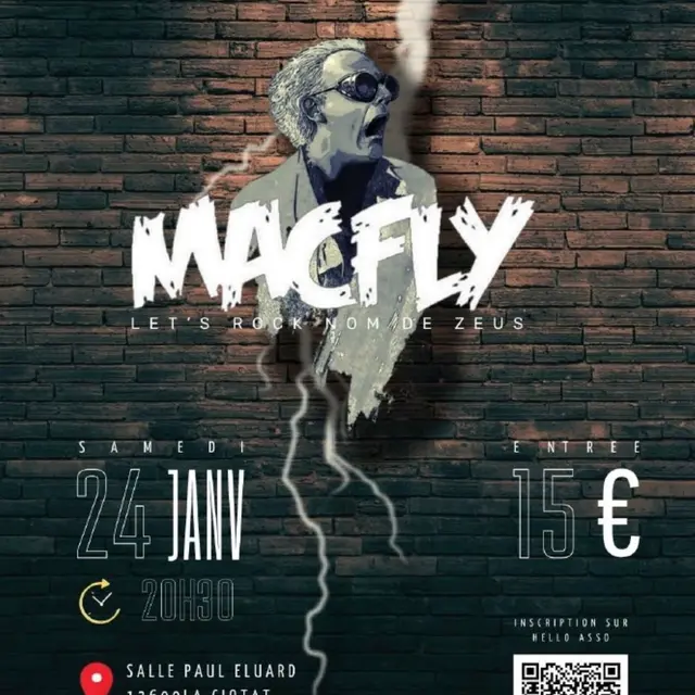 Concert solidaire pop rock Mac Fly_La Ciotat
