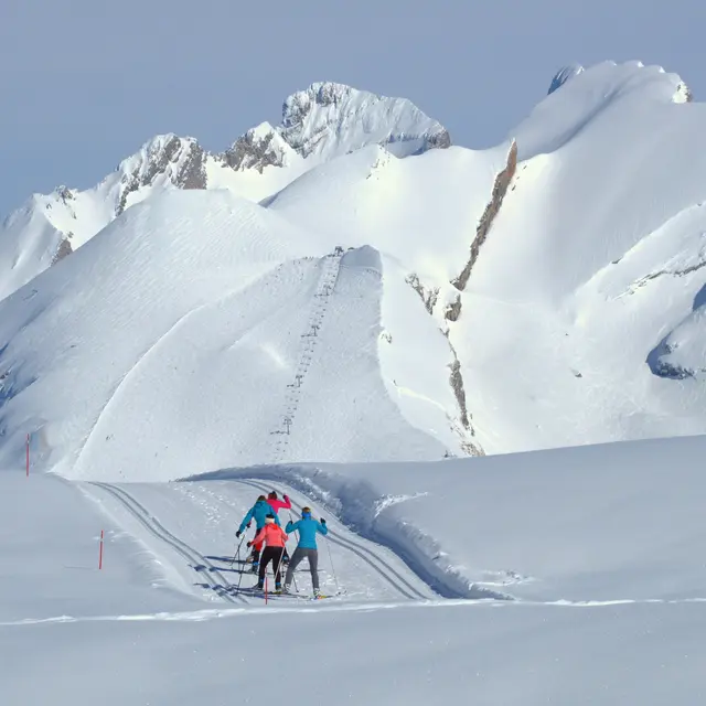 Ski de fond au plateau de Beauregard à Thônes