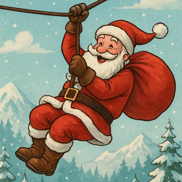 Descente du père noël_Mijoux