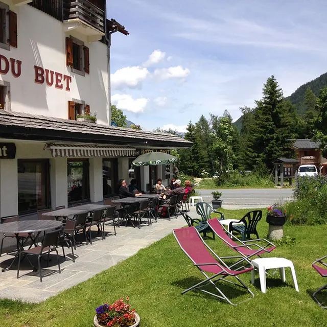 restaurant du buet en été