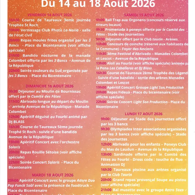 Fête votive des Paluds de Noves_Noves