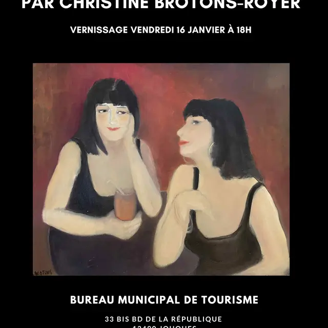 Exposition Incertains regards par Christine Brotons-Royer au bureau de tourisme_Jouques