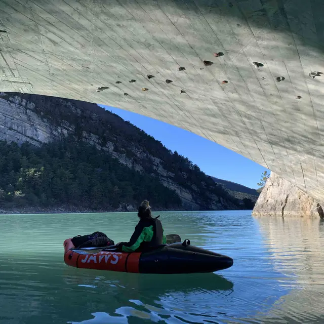 rando packraft autour lac Castillon