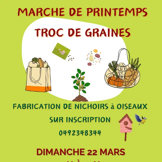 Marché de printemps et troc de graines