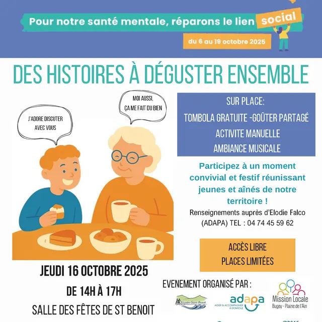 Des histoires à déguster ensemble - Semaine de la santé mentale_Groslée-Saint-Benoit