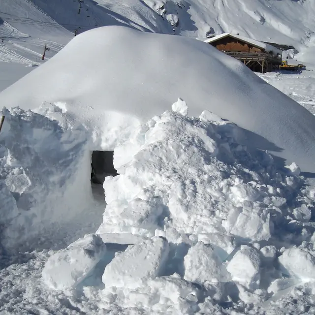 Village d'igloos Alpi Traîneau